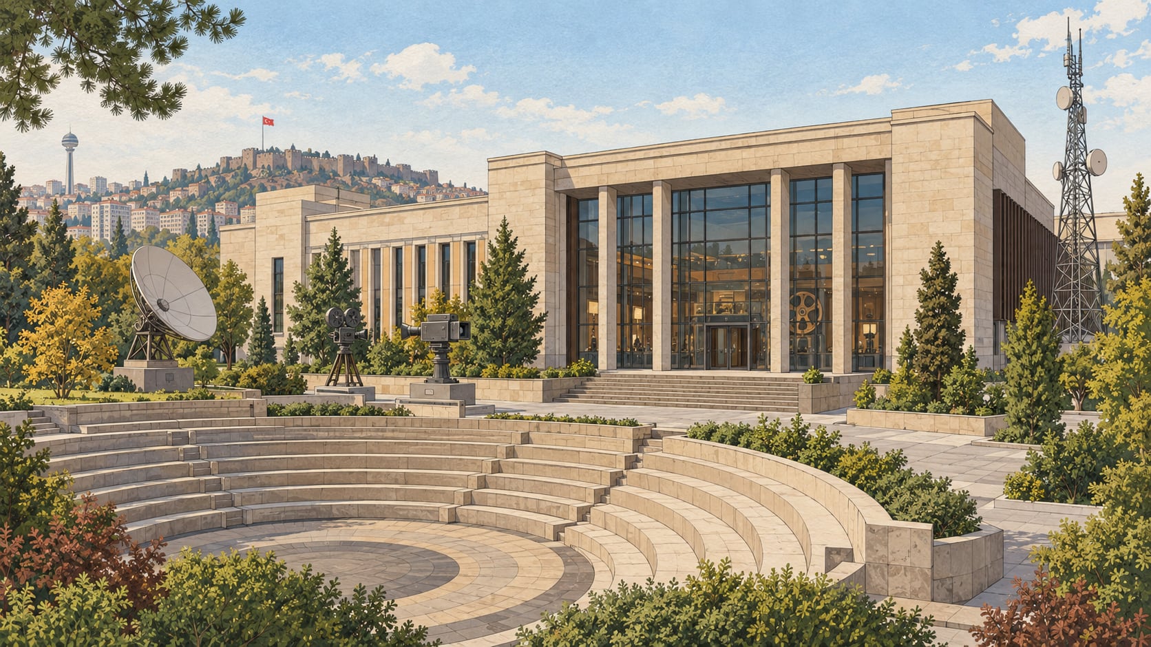 TRT Broadcasting History Museum çizimi, Ankara