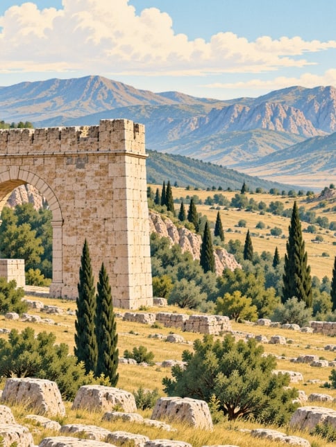 Zeichnung: Tufanbeyli-Kürebeli-Hochebene, Adana