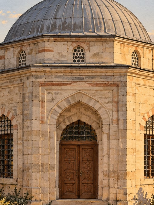 Zeichnung: Turabi-Baba-Grabmal, İstanbul