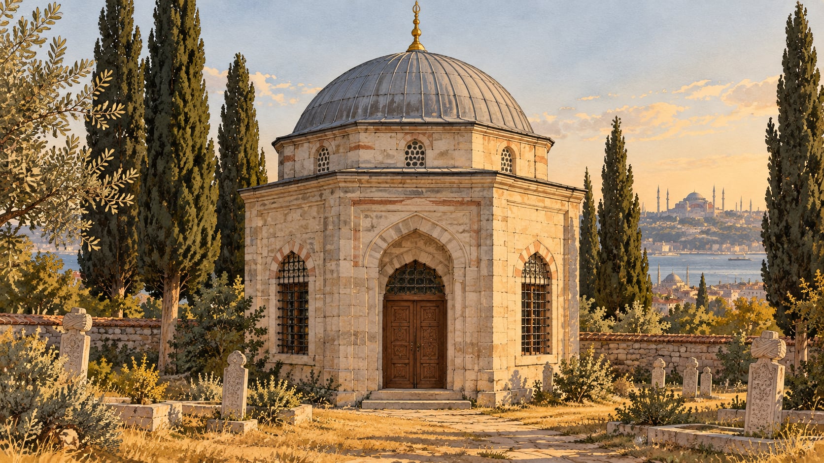 Turabi Baba Tomb çizimi, İstanbul