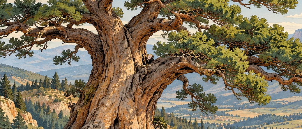 Türbeçamı Natural Monument çizimi, Çankırı
