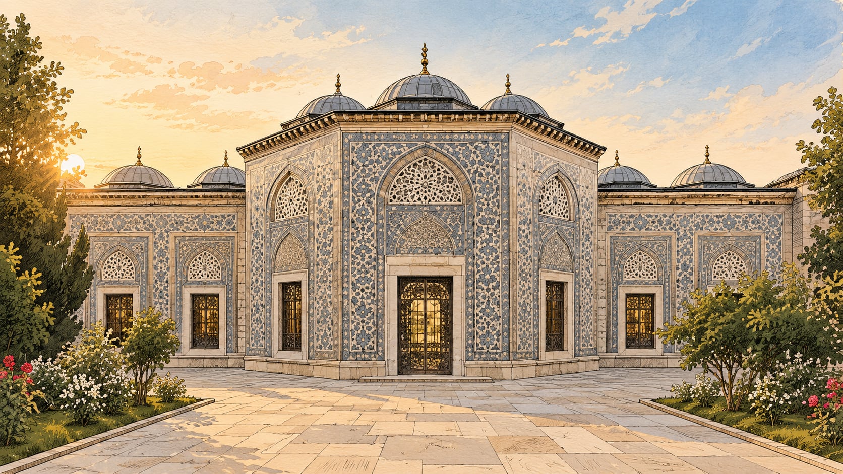 Türbeler Museum çizimi, İstanbul