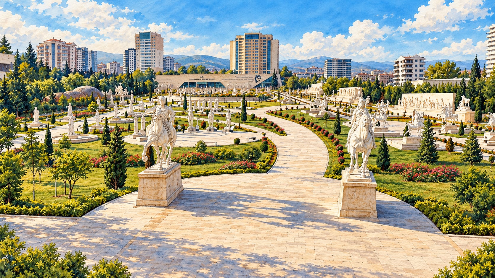 Turkish Historical Museum and Park çizimi, Ankara