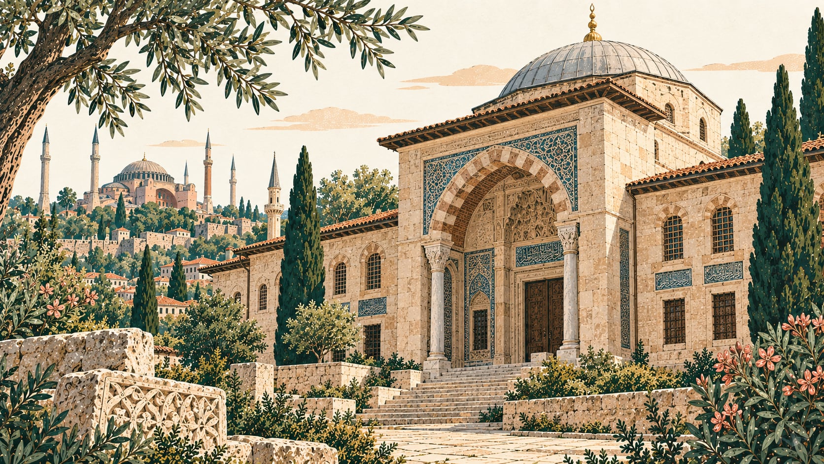 Türk ve İslam Eserleri Müzesi çizimi, İstanbul