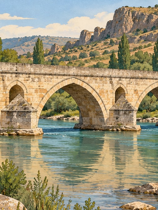 Zeichnung: Tuzla-Brücke, Yozgat
