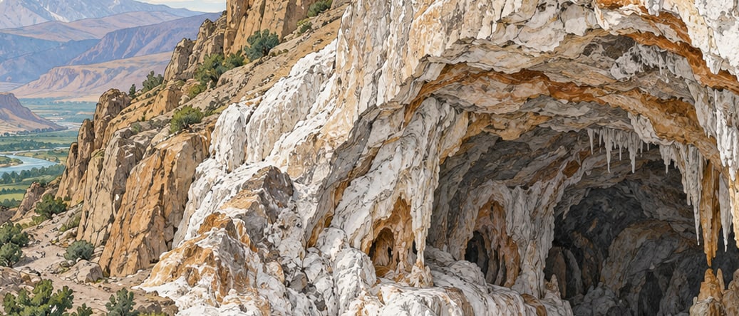 Tuzluca Salt Caves çizimi, Iğdır