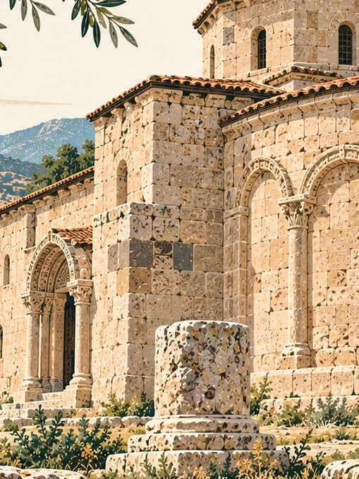 Ilustración: Iglesia de Üçayak, Kırşehir
