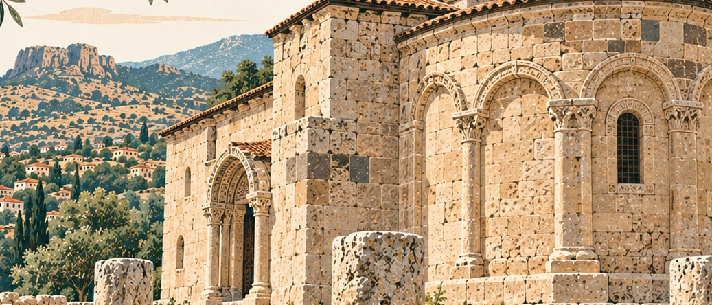 Üçayak Church çizimi, Kırşehir