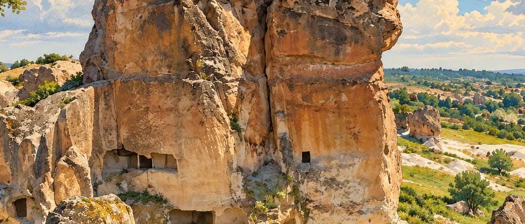 Üçlerkayası çizimi, Afyonkarahisar