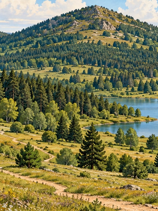 Zeichnung: Naturpark Üçtepeler, Yozgat