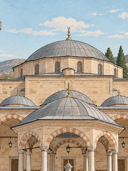 Zeichnung: Große Moschee, Kütahya