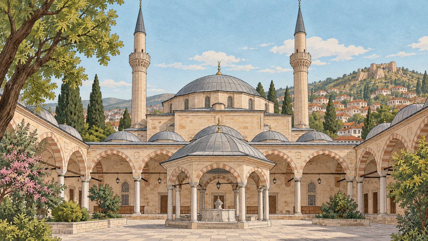 Great Mosque çizimi, Kütahya