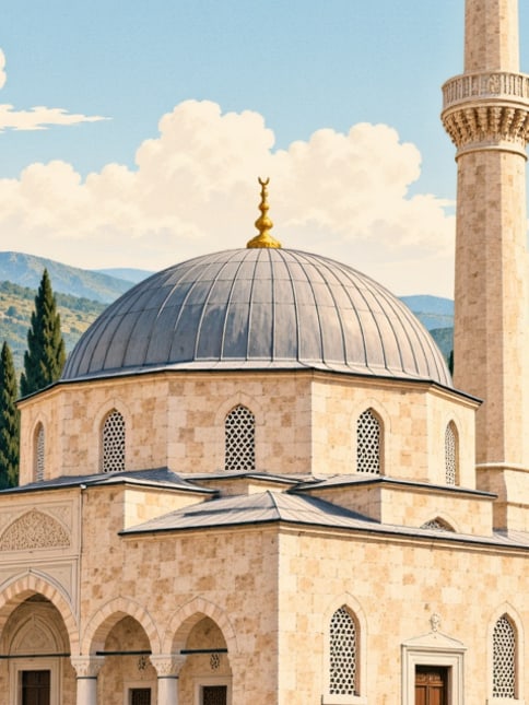 Zeichnung: Große Moschee, Bitlis