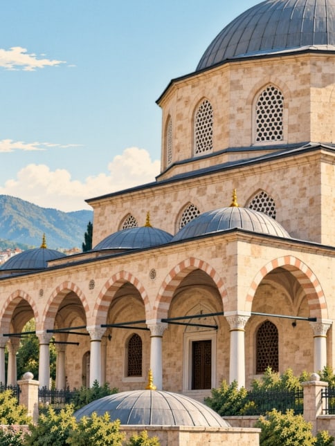 Zeichnung: Große Moschee, Muş