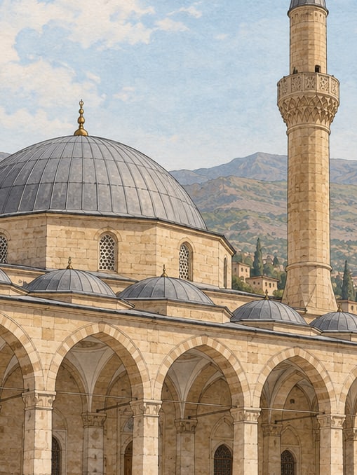 Zeichnung: Große Moschee, Siirt