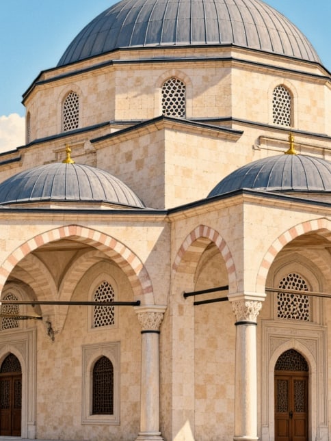 Zeichnung: Große Moschee und Komplex, Manisa