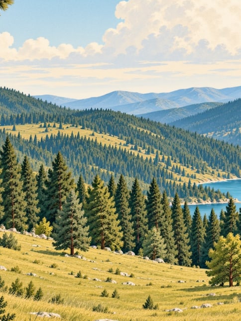 Zeichnung: Ulu-Hochweide, Karabük
