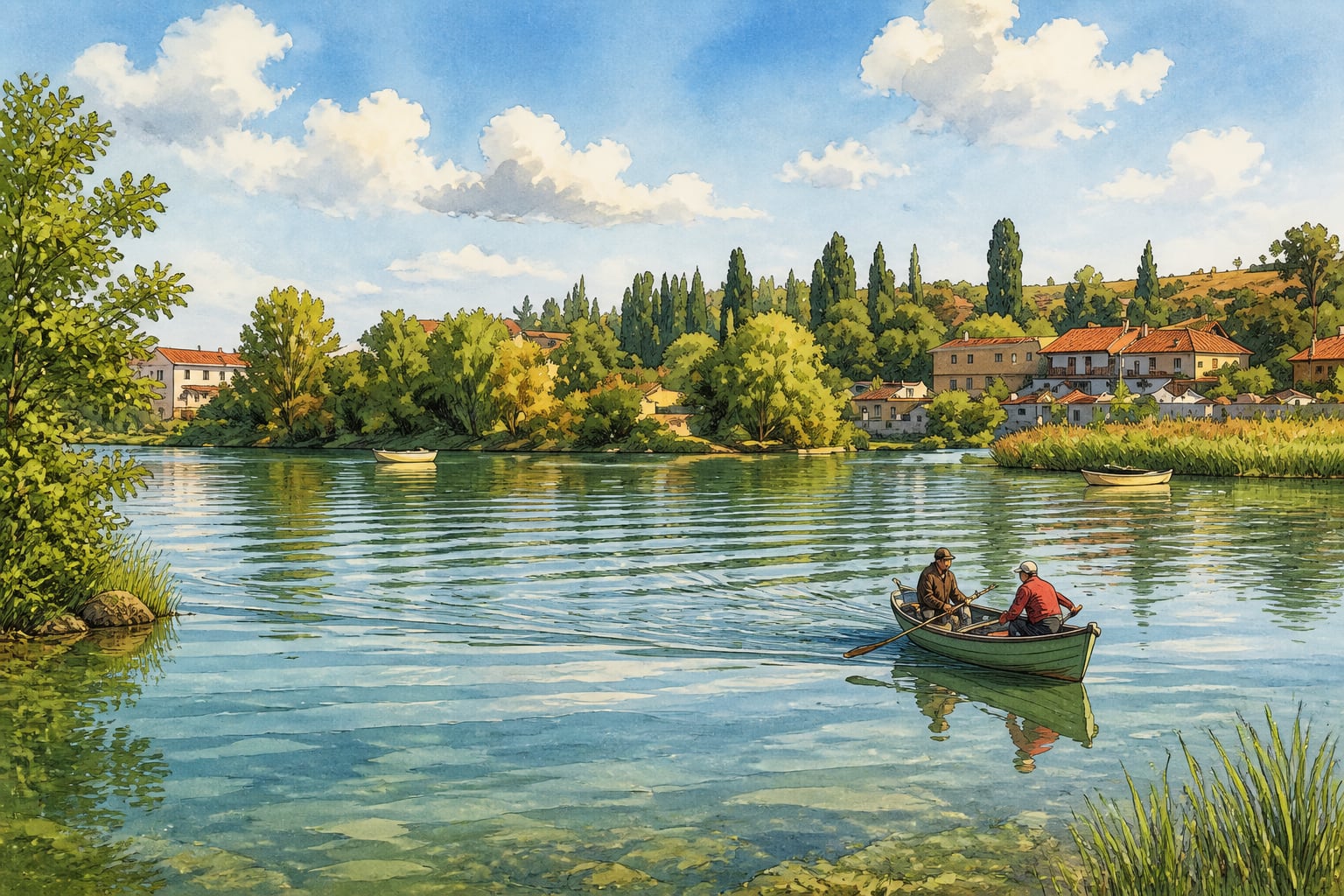 Uluabat Lake çizimi, Bursa