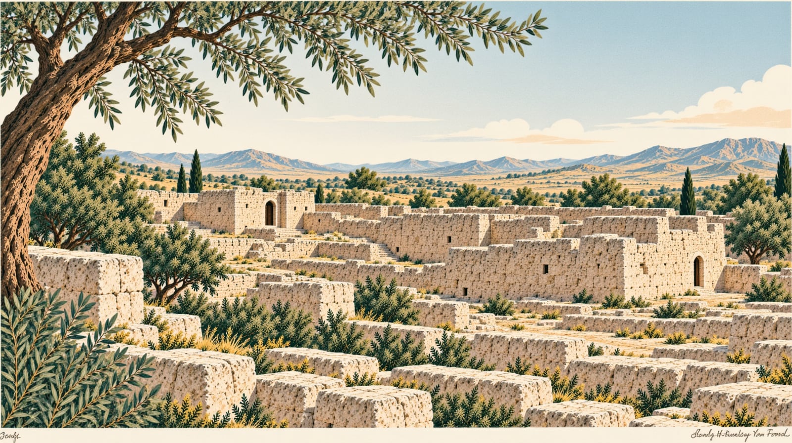 Ulucak Mound (Kemalpaşa) çizimi, İzmir