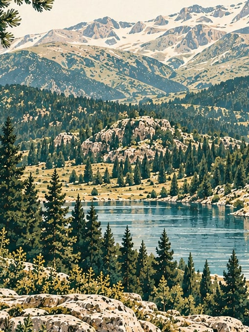 Zeichnung: Nationalpark Uludağ, Bursa