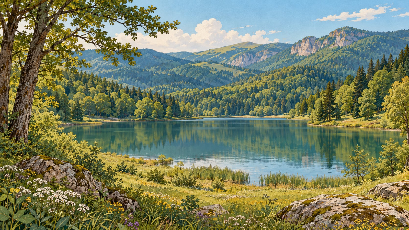 Ulugöl Nature Park çizimi, Ordu