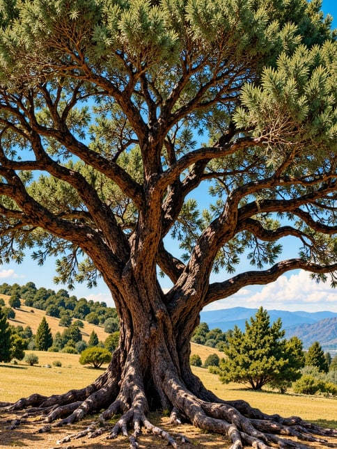 Zeichnung: Naturdenkmal Ulumeşe, Muğla