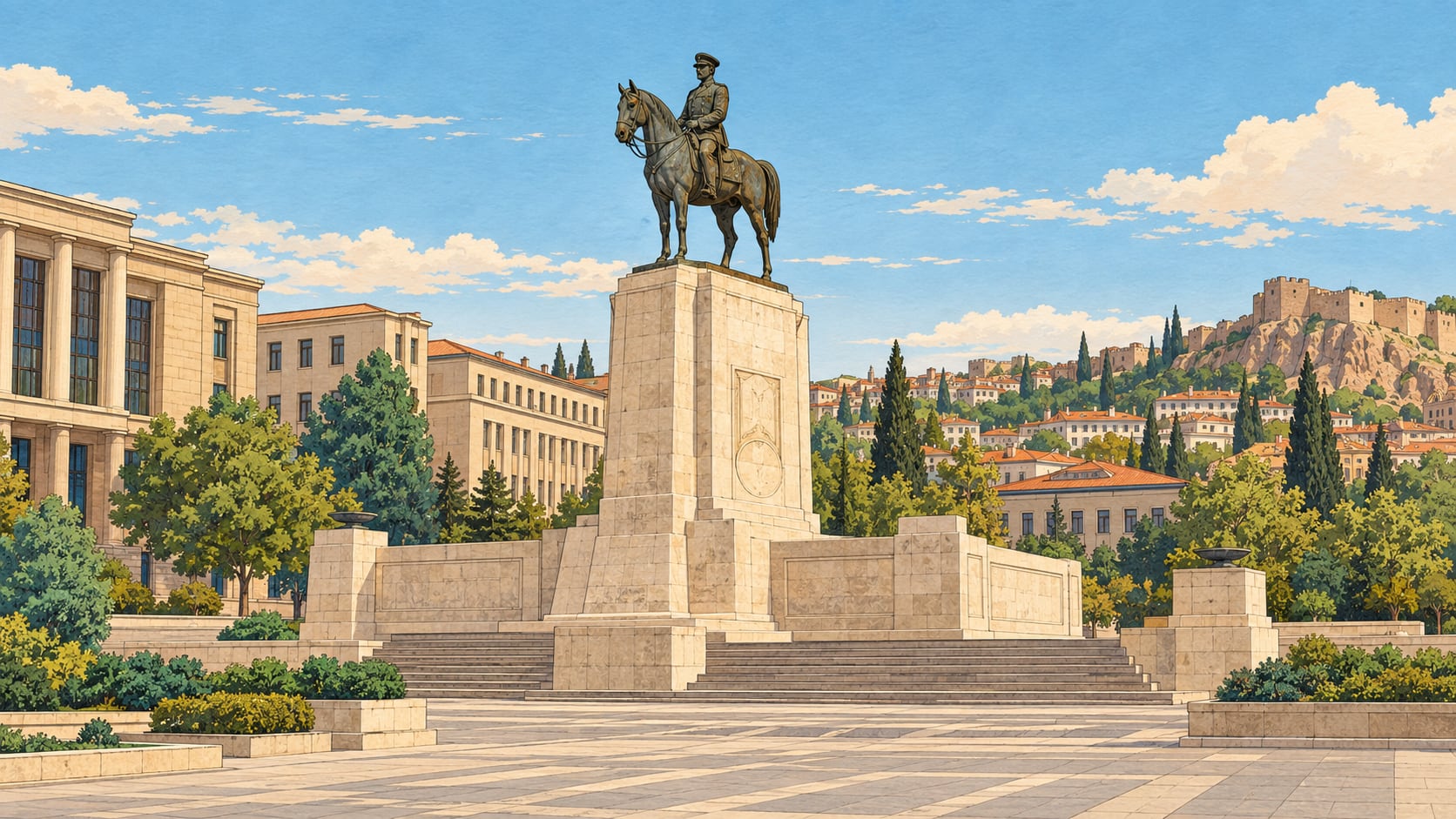 Ulus Republic Monument çizimi, Ankara