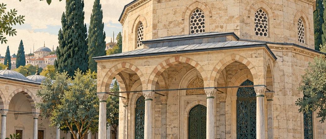 Üryanizade Esad Efendi Tomb çizimi, İstanbul