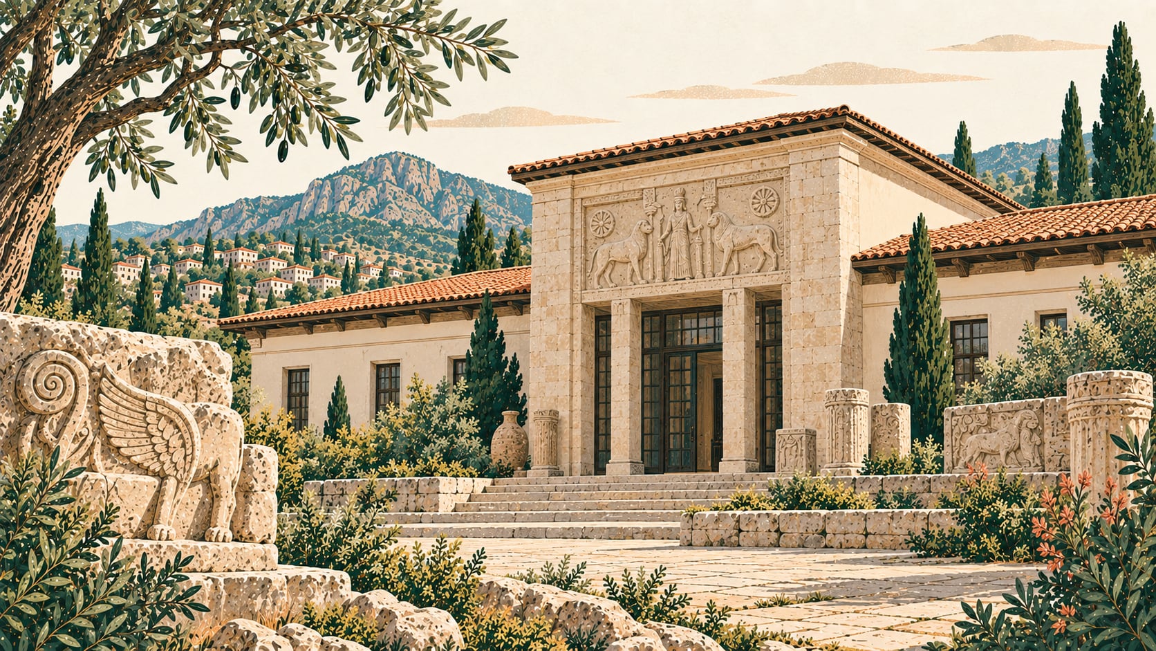 Uşak Archaeological Museum çizimi, Uşak