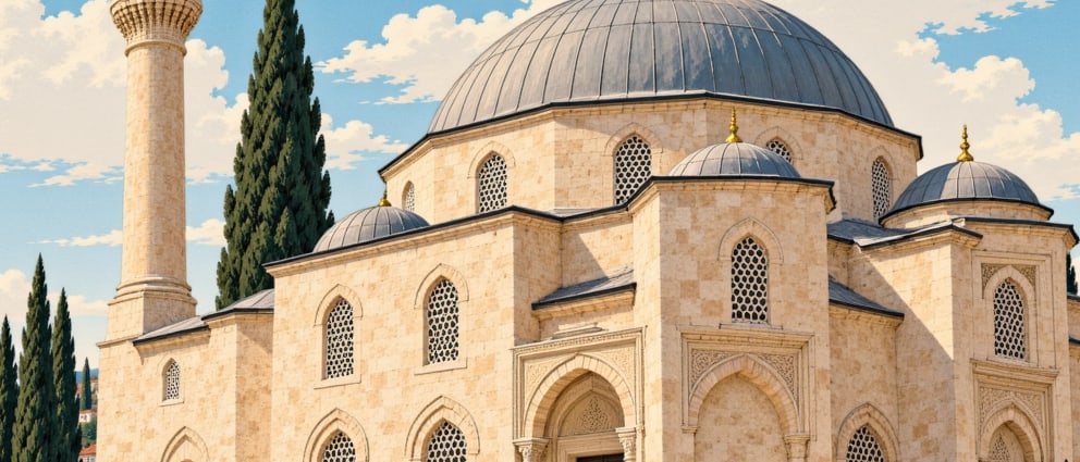 Üveys Paşa Mosque çizimi, Aydın