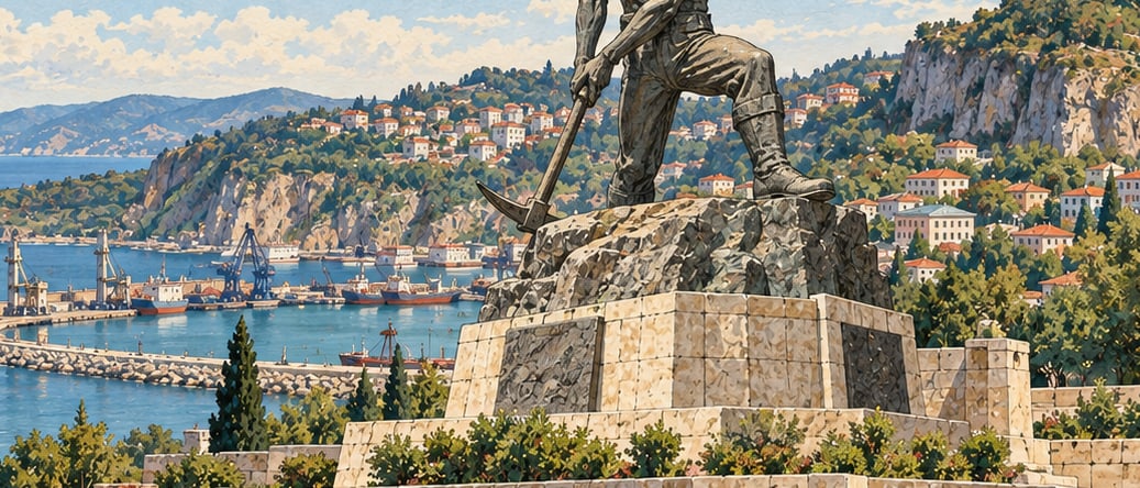 Long Mehmet Monument çizimi, Zonguldak