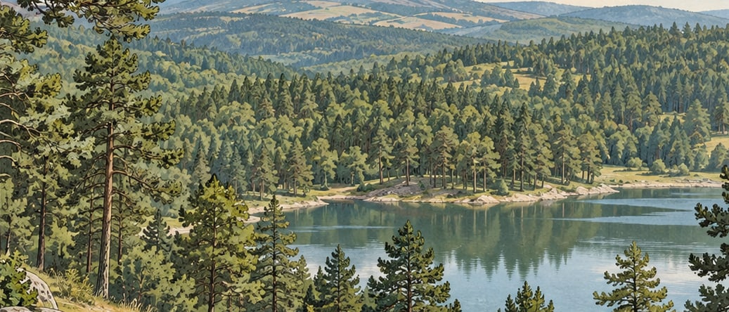 Foundation Pine Grove Nature Conservation Area çizimi, Kütahya