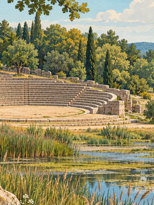 Zeichnung: Naturpark Vakıf, Edirne