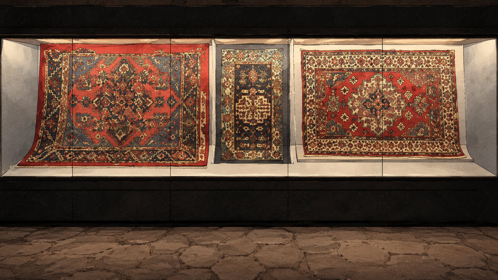 Foundations Kilim and Flat Weave Rugs Museum çizimi, İstanbul