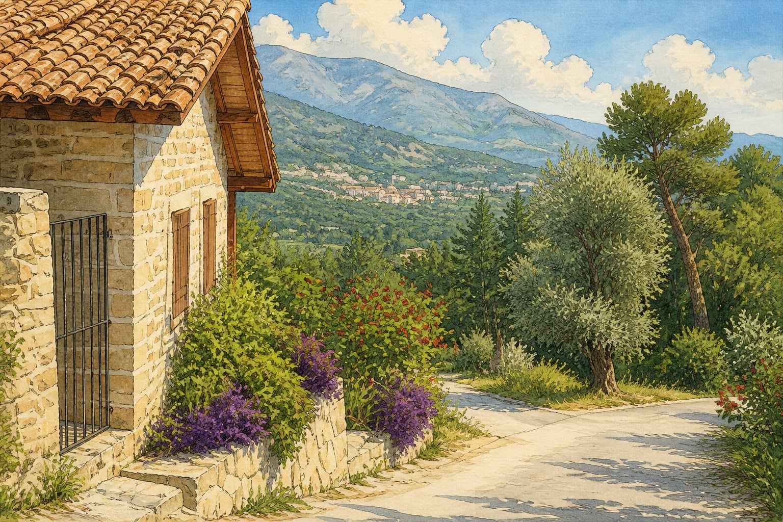 Vakıflı Village çizimi, Hatay