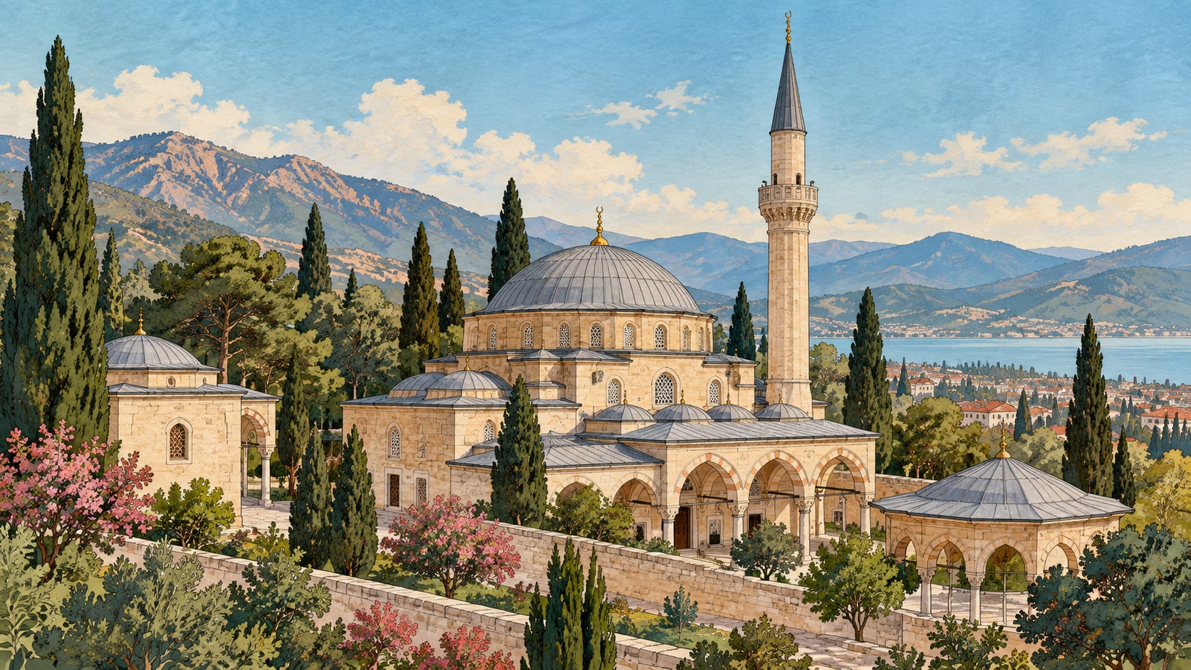 Veli Baba Complex çizimi, Isparta