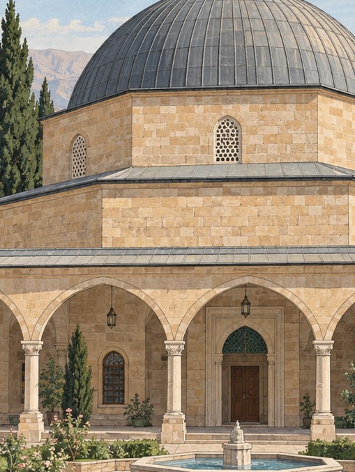 Zeichnung: Veysel-Karani-Grabmal, Siirt