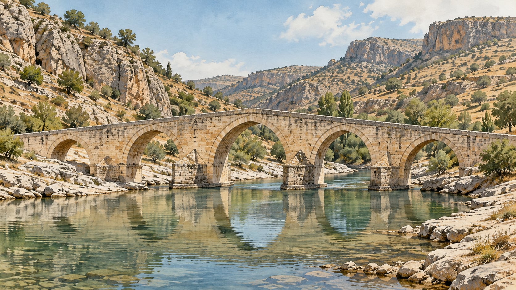 Vijne Bridge çizimi, Adıyaman