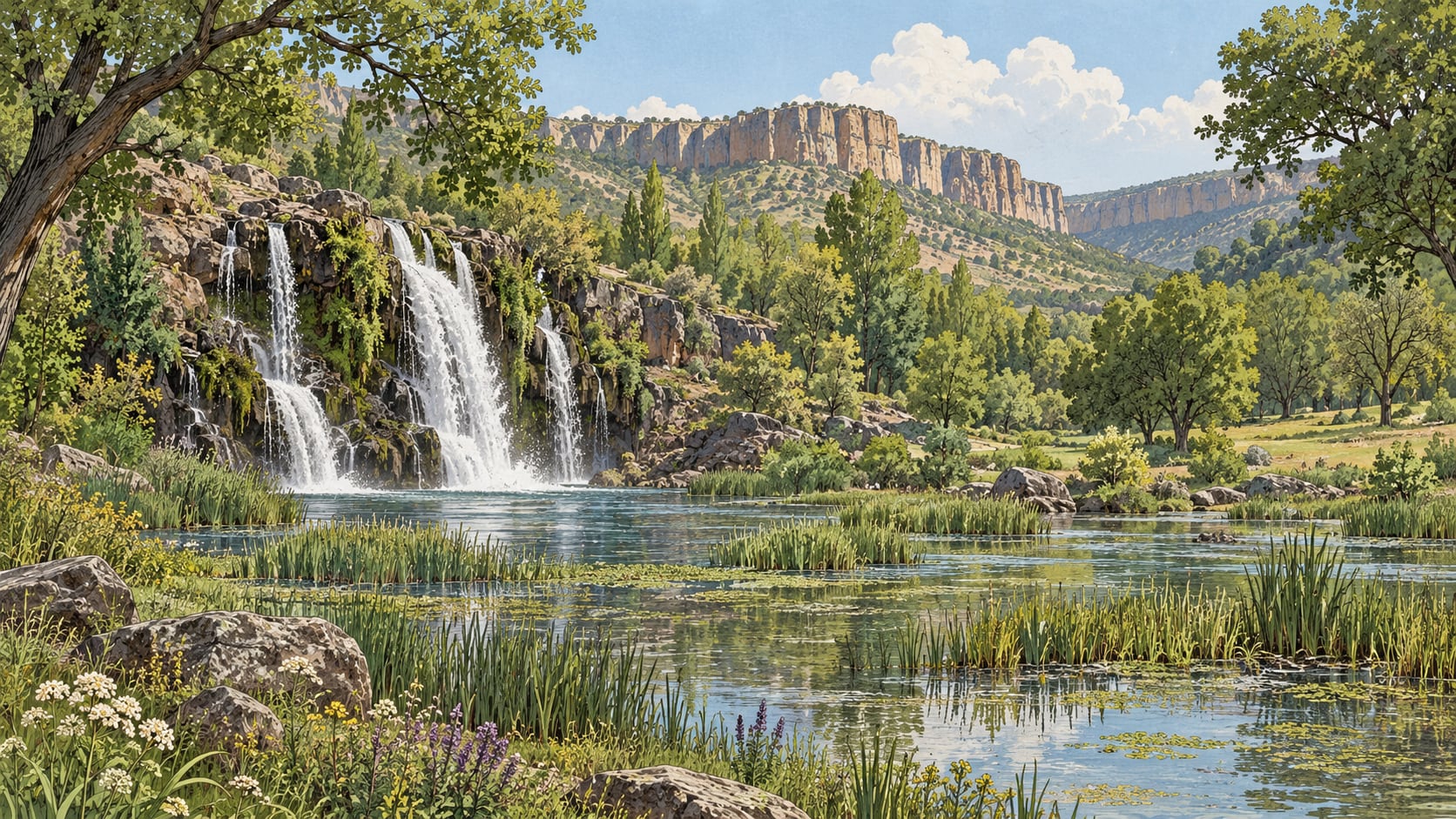 Yabanardıl Şeyhandede Nature Park çizimi, Diyarbakır