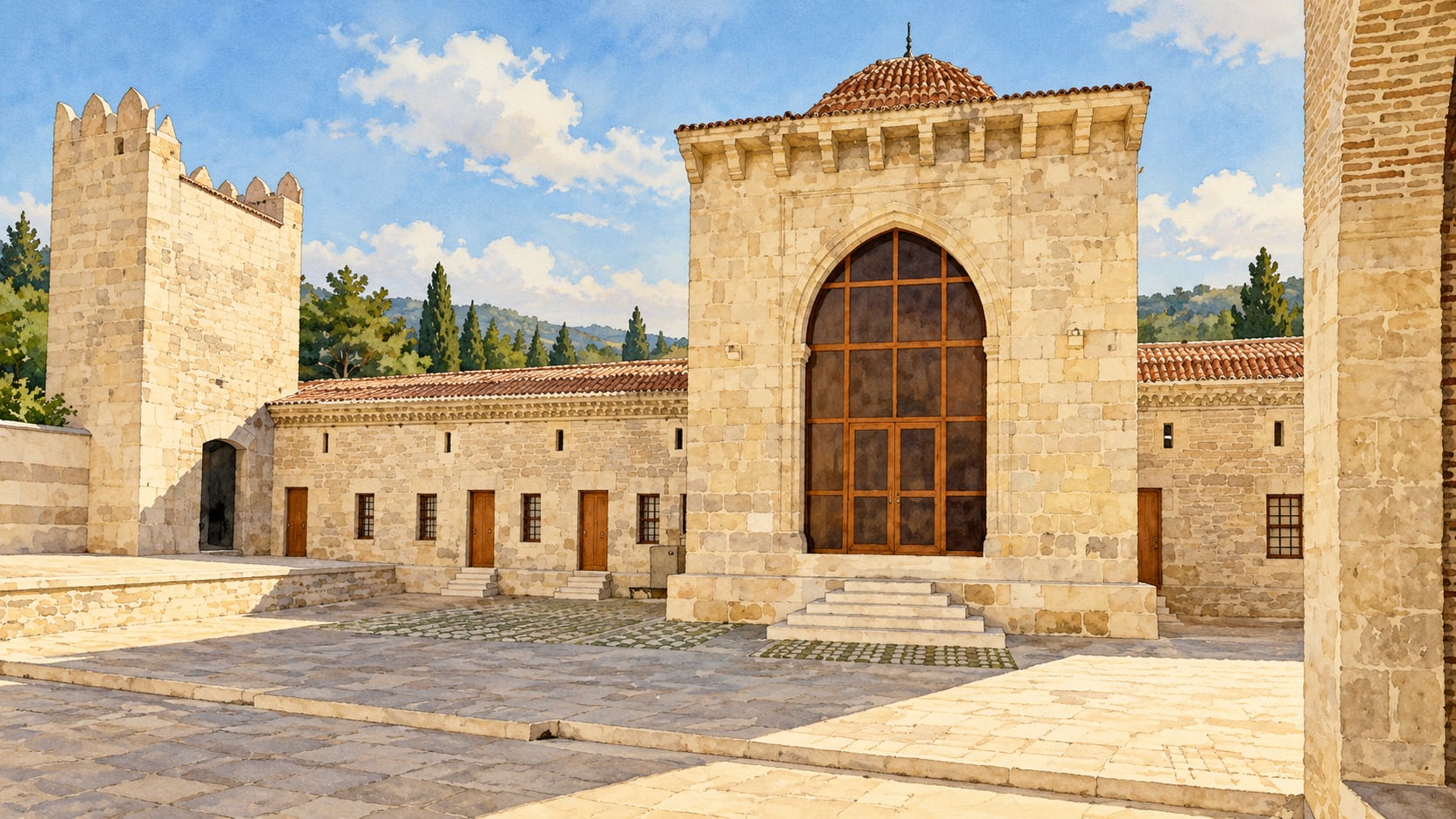 Yağ Mosque çizimi, Adana