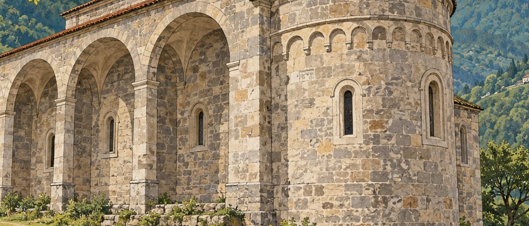 Yağlıdere Kırkharman Church çizimi, Giresun