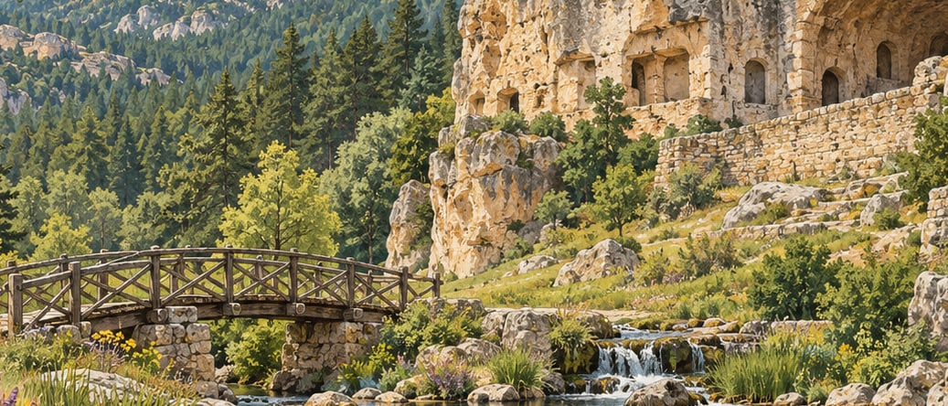 Yakamanastır Nature Park çizimi, Konya