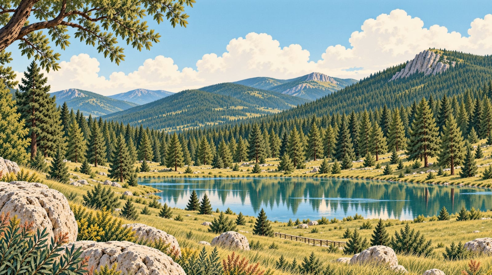 Yakupabdal Nature Park çizimi, Bayburt