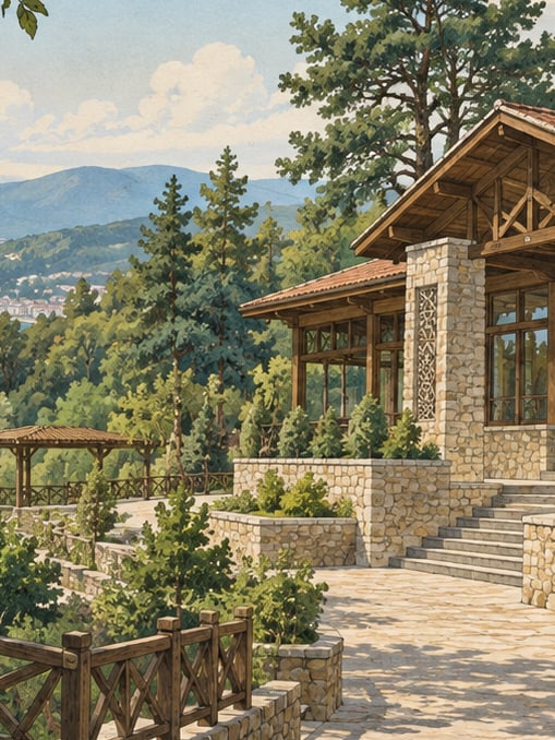 Zeichnung: Stadtwald Yalova, Yalova