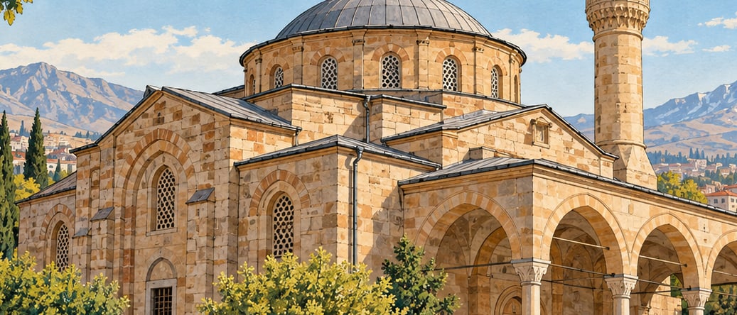 Yaman Dede Mosque / Panaya Church çizimi, Kayseri