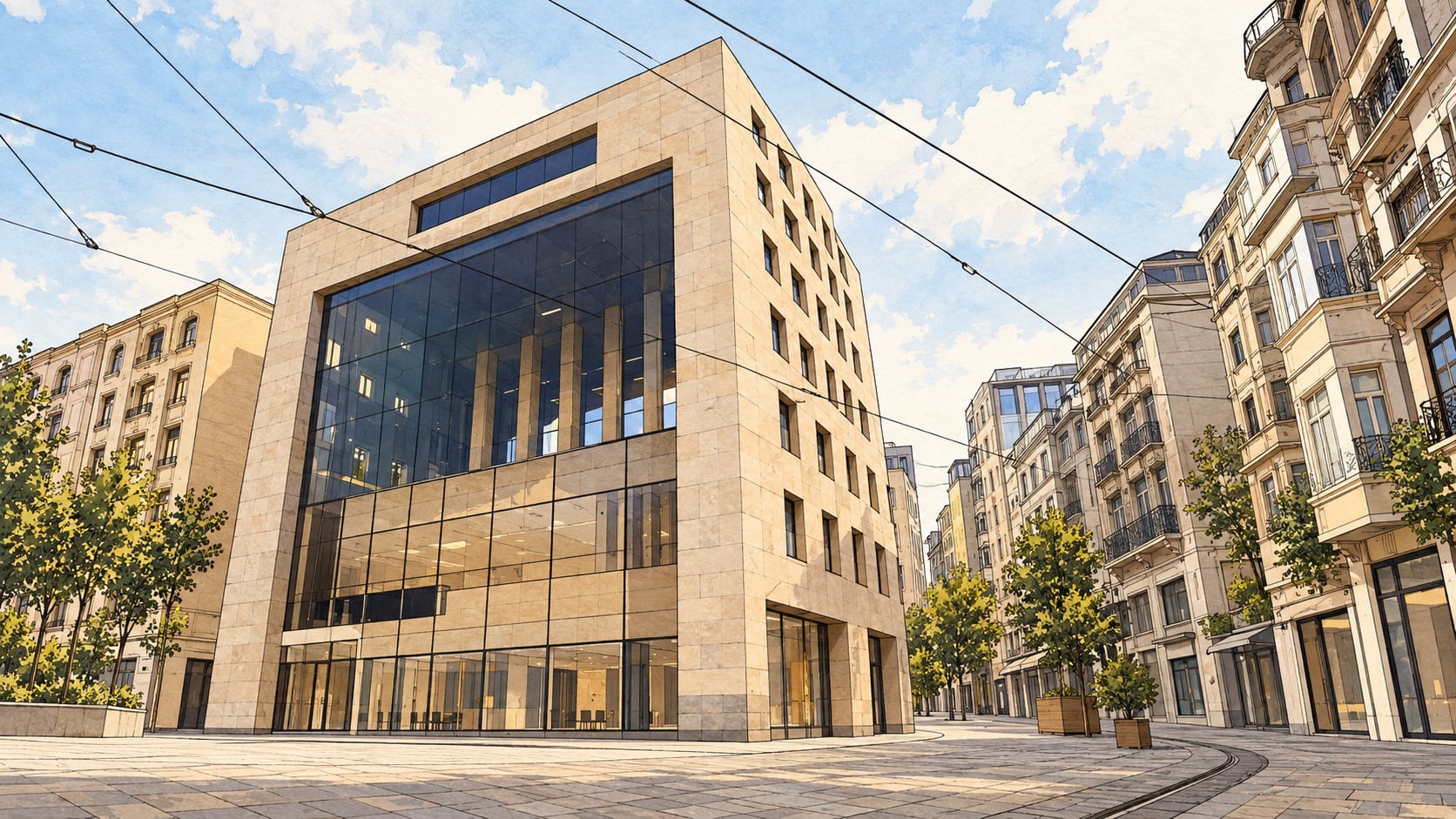 Yapı Kredi Vedat Nedim Tör Museum çizimi, İstanbul