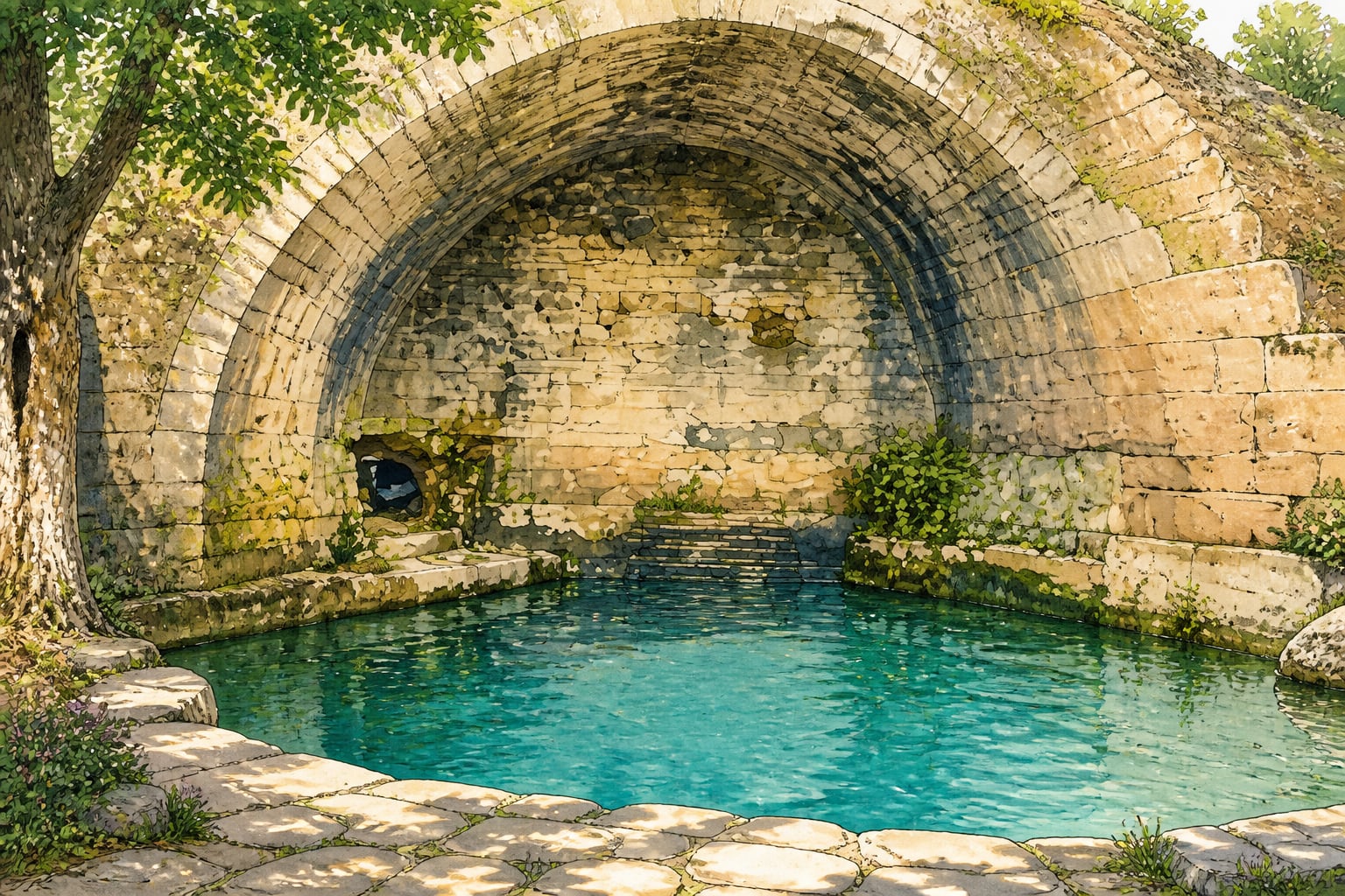 Yazlık Hot Spring / Ayazma çizimi, Kocaeli