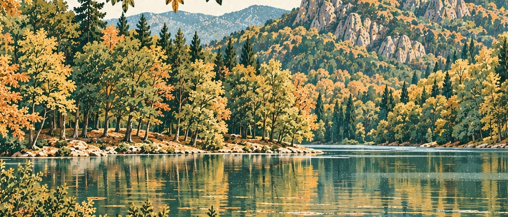 Yedigöller National Park çizimi, Bolu