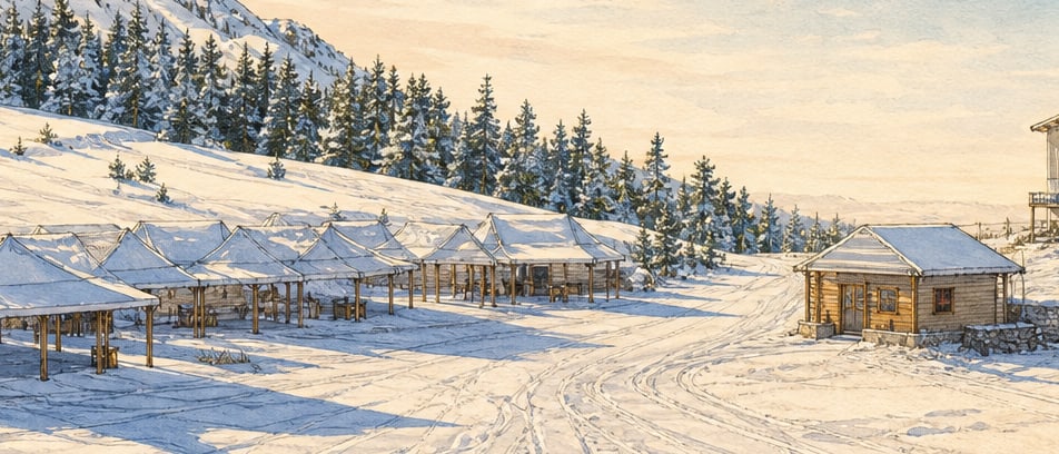 Yedikuyular Ski Centre çizimi, Kahramanmaraş