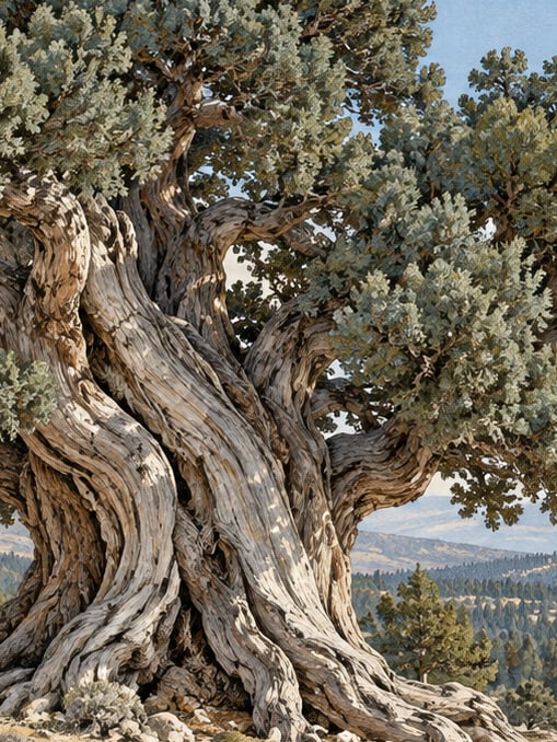 Zeichnung: Naturdenkmal Yemişçi-Platane, İzmir
